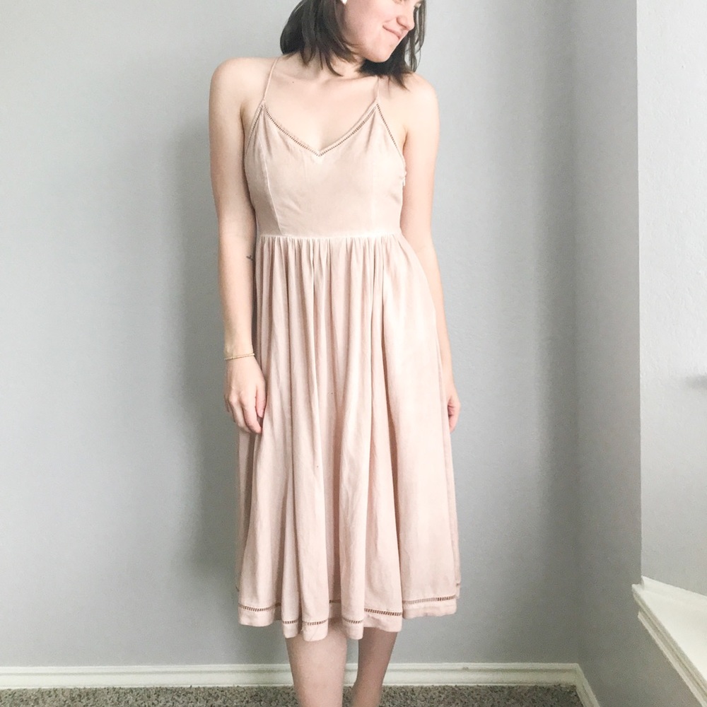 Gorgeous Blush Midi Dress